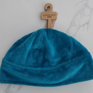 Lands End Super Soft Teal Fleece Cap Beanie